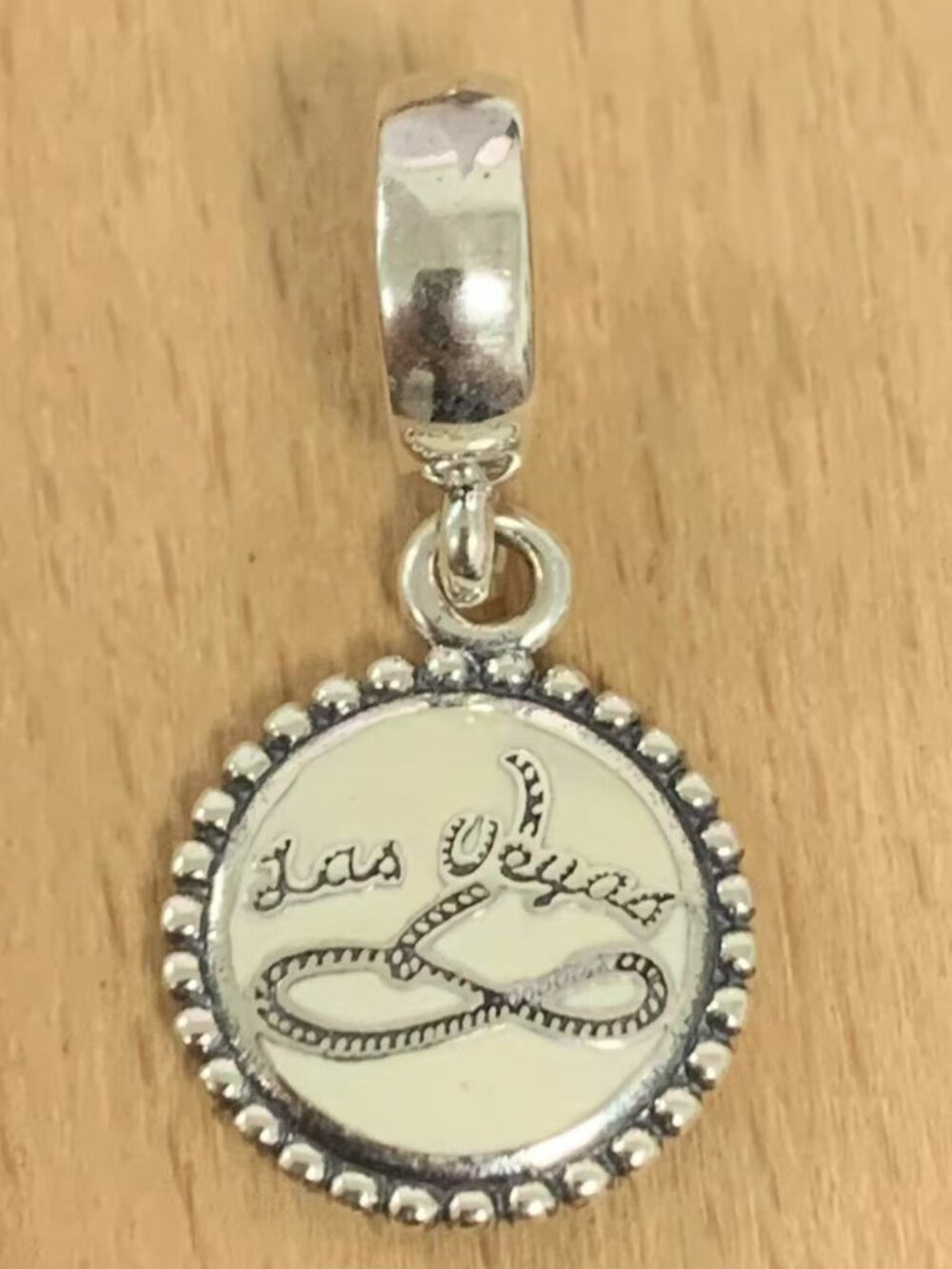 Pandora Las Vegas Dangle Charm Pendant, S925 Silver Jewelry